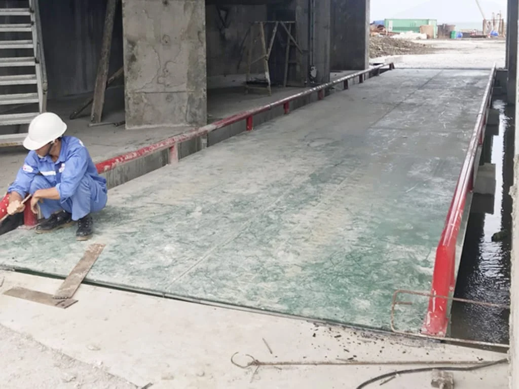 lắp đặt bàn cân ô tô