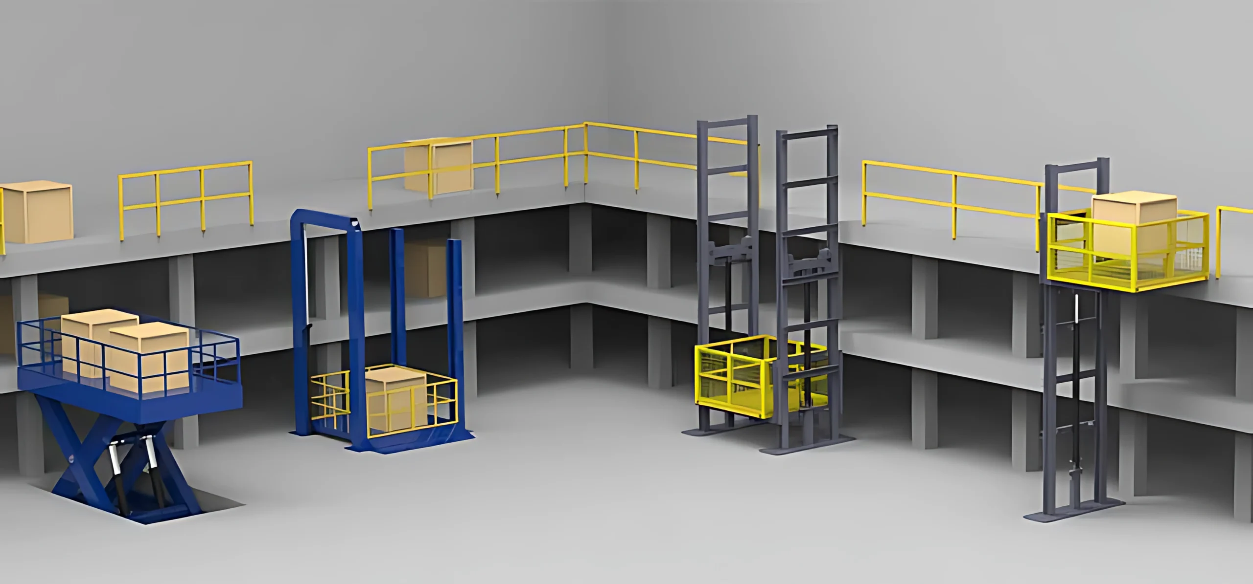 Các loại thang nâng hàng được sản xuất bời LEVELER